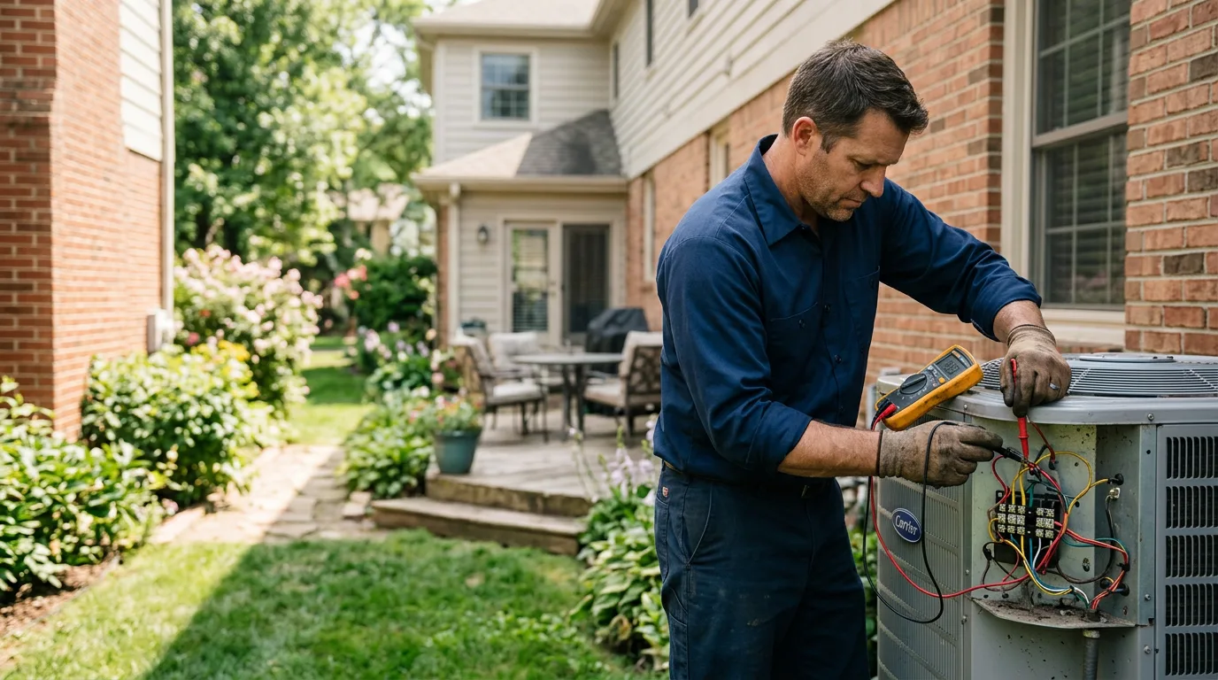HVAC technician working near East Liberty, OH